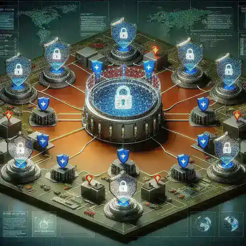 "Ilustrasi penerapan keamanan Zero Trust pada perangkat edge lokal dengan visualisasi jaringan yang aman dan terproteksi."