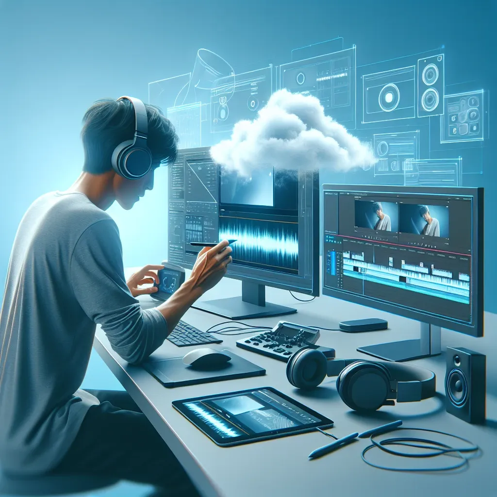 "Adobe Premiere Pro logo with cloud editing features displayed, highlighting real-time video editing capabilities in the latest upgrade."